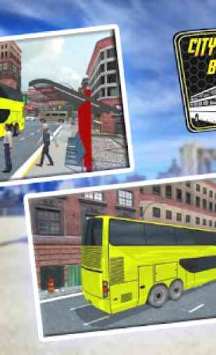 Cidade Autocarro Sim driver 3D 2