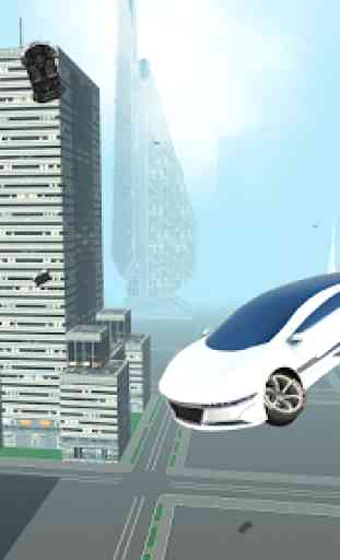 Futuristic Flying Car Driving 4