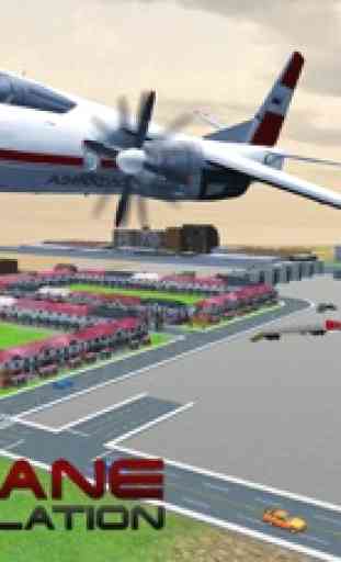 Avião Piloto Car Transporter 3D - Jogo de Simulação de Vôo dos aviões 3
