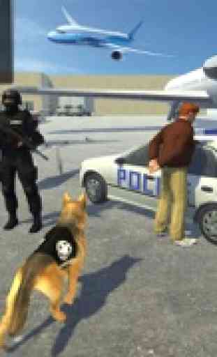 Polícia do Aeroporto de drogas Sniffer dever simul 4