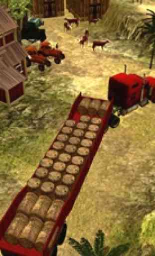 3D feno caminhão fazenda extrema - jogo de fazende 2