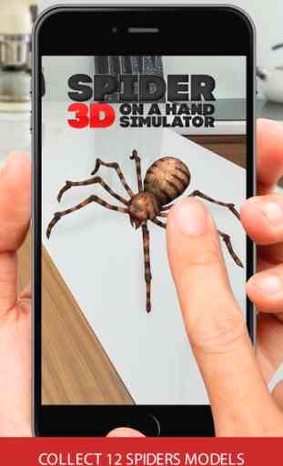 Aranha 3D em um simulador de m 3