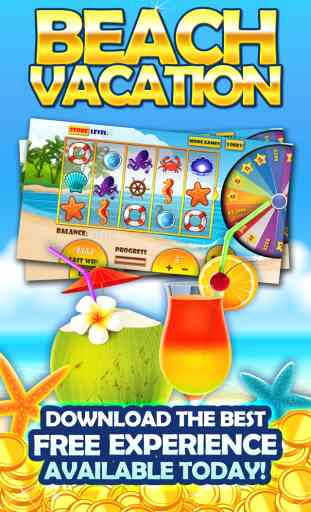 Aloha Beach Slots mega Casino - DELUXE - Procure O Golden Sand e 777 Treasure Chest 1