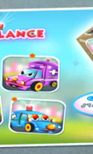 Ambulância Builder & garagem – criar carros na oficinaas crianças, reparo de Autos em jogo mecânico Salon 4