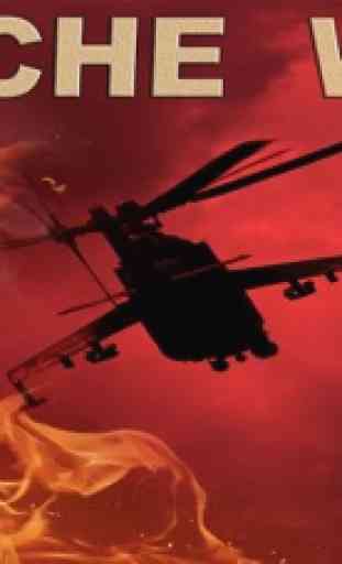 Apache War 3D- uma guerra contra a ação de helicóptero infinitas helicópteros céu caçadores e caças (versão arcade) 1
