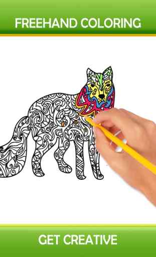 Designs Animal Arte Zen - Relaxante Ansiedade Apaziguador Coloring Book For Adults 2