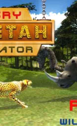 Irritado chita Survival - Um predador selvagem no jogo de simulação 3D deserto 3