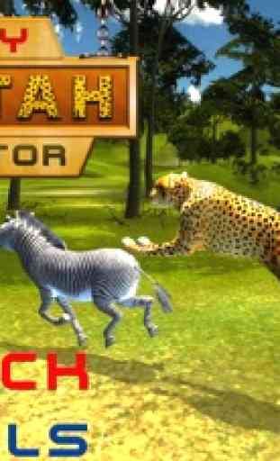 Irritado chita Survival - Um predador selvagem no jogo de simulação 3D deserto 4