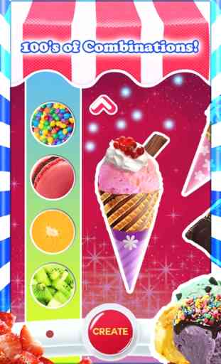 Sorvete! 2 - Jogos Grátis - Faça seus próprios doces Cones de gelado 3