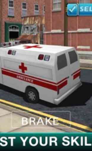 Ambulância Rescue Mission: Estacionamento emergênc 4