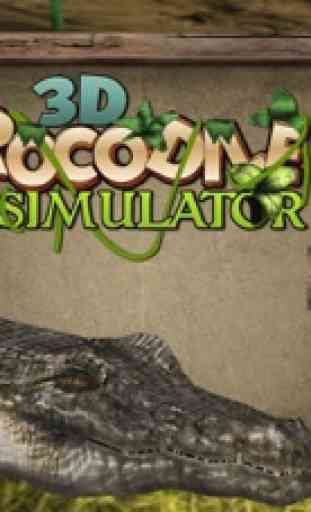 Irritado Crocodilo Simulator 3D - Simulação de pre 1