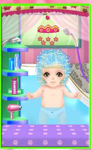 Bebê vestir-se salão de beleza - crianças pequenas bath & jogo spa reforma 2