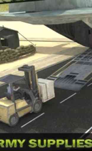 Exército Carga Avião Voar Simulador: Transporte Guerra Tanque dentro Campo de batalha 1