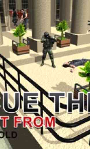 Exército de resgate presidente shooter - jogo de simulador de tiro extrema 3