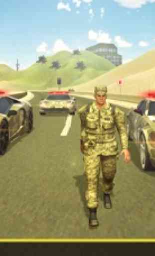 Carro do Exército dirigindo - Torque Burnout & Cop 3