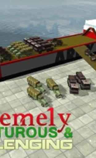 Exército navio de carga simulador - jogo de barco 2