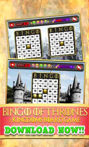 Bingo of Thrones 7 Reinos Board Game gratuito 1