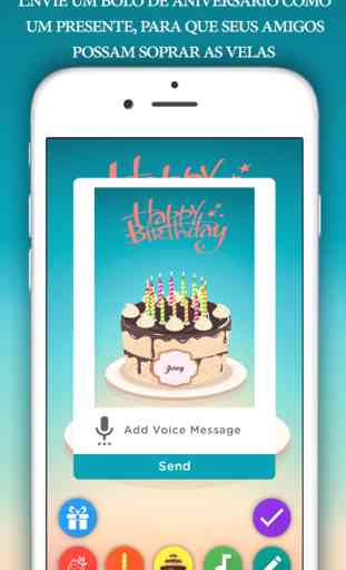 Feliz Aniversário : Birthday Cake, ecards & party 2