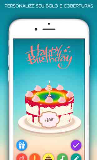 Feliz Aniversário : Birthday Cake, ecards & party 4