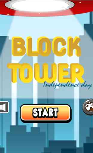 blocos torre se acumulam no dia da independência: construir a torre mais alta jogo de empilhamento sem fim 3