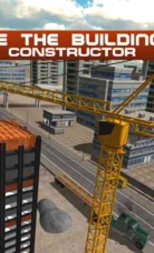 Construção de edifício Simulator 3D - jogo Builder guindaste Simulator 1
