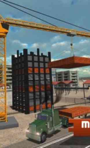 Construção de edifício Simulator 3D - jogo Builder guindaste Simulator 2