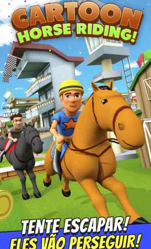 Cavalo Cartoon Grátis - Jogo Equestre de Corrida de Cavalos em 3D 1