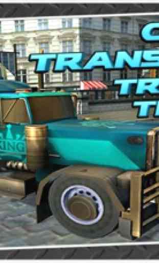 Car Transport Trailer Truck 4D 1