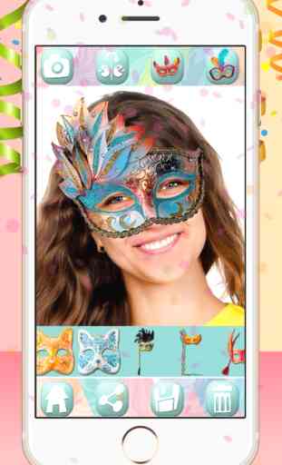 Máscaras do carnaval – Editor de fotos para rostos e caras 2