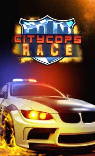 City Police raça, competência Distrações polícia - City Cops Race, Fun Police Racing Game 1