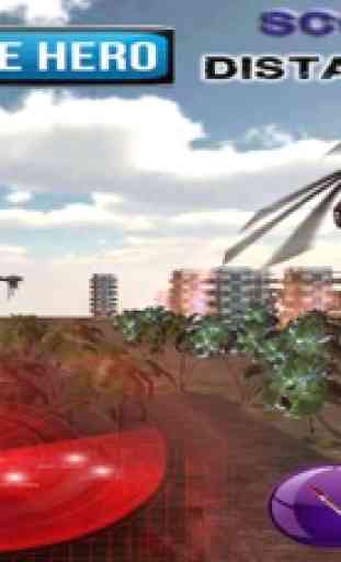 Chopper War Z 3D - Adventures helicóptero vs ataque nave alienígena 3