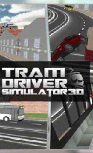 Cidade Tram Dirigir Condutor Sim 3D 2