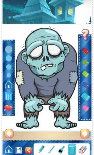 Livro Bonito Zombie Colorações Páginas Da Coloração - padrão de ensino aprendizagem jogos para criança & crianças 4