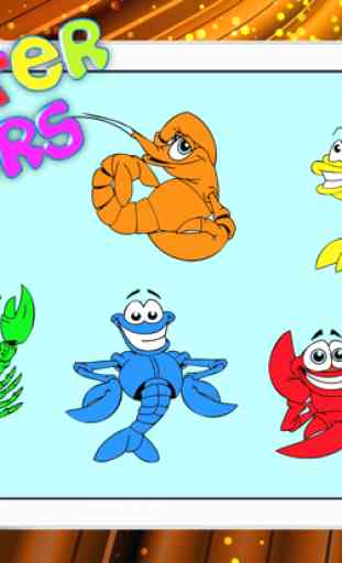 Coloring Quiz Lobster Color Test Learning Game Kid 4