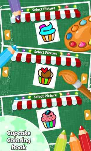 Jogo Cupcake Coloring Book Crianças 1