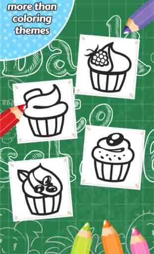 Jogo Cupcake Coloring Book Crianças 2