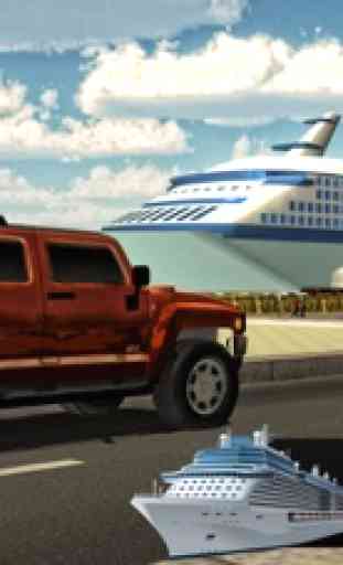 Simulador de navio cruzeiro - barco estacionamento 1
