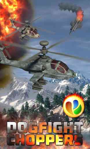 Air helicóptero de combate - helicóptero de ataque militar jogo grátis de guerra, Dogfight Choppers - Free Military Helicopter War Game 1