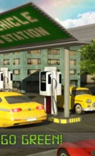 Carro elétrico motorista de táxi 3D Simulator: Cidade Auto unidade para pegar passageiros 1