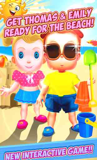 Dress Up, Cuidado e Jogar Com Pequeno Thomas e Emily Em Beach Club Life - The Game Interativo Fun For Kids GRÁTIS 1
