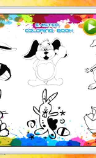 Easter Egg Kids Coloring Book Pages Game 3