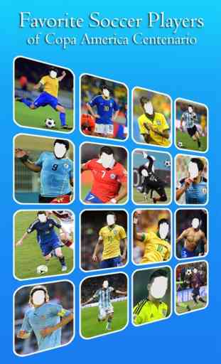Cara de Swap HDD Para Copa América 2016 - Mudar o rosto com o jogador de futebol Super Star Photo Frames Templates 2