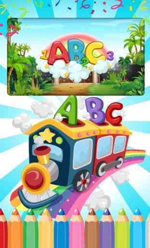 Sorteio De Fácil Alfabeto Inglês Abc Jogos De Educação Livro De Colorir Para Crianças 1