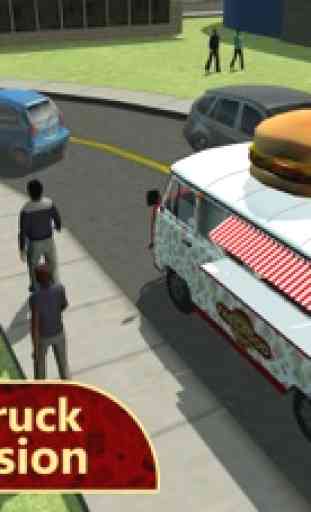 Rápido simulador de caminhão de alimentos - Semi condução camião de alimentos e estacionamento jogo de simulação 1