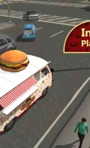 Rápido simulador de caminhão de alimentos - Semi condução camião de alimentos e estacionamento jogo de simulação 2