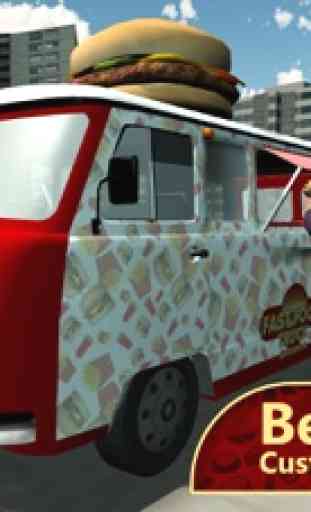 Rápido simulador de caminhão de alimentos - Semi condução camião de alimentos e estacionamento jogo de simulação 3