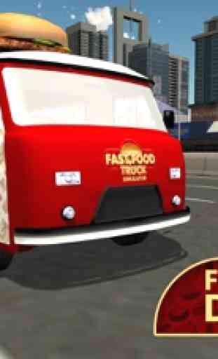 Rápido simulador de caminhão de alimentos - Semi condução camião de alimentos e estacionamento jogo de simulação 4