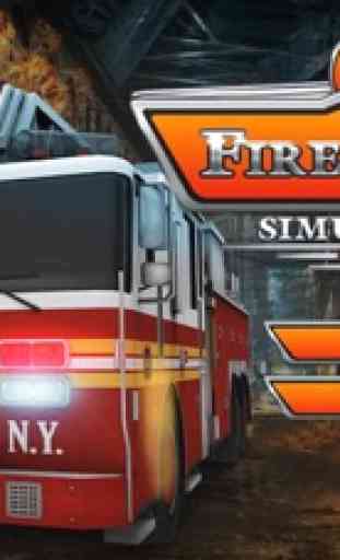Fire Truck Simulator - bombeiro real Simulação 1