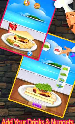Jogos de fazer comida da Loja Virtual de Sanduíche 2
