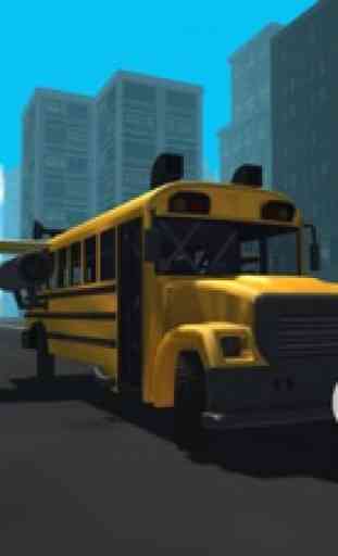 Voando Car Simulator 3D: conluio Bus 2